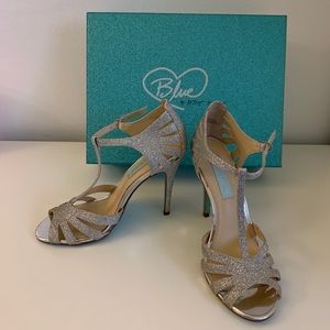 Betsey Johnson Silver Heels